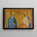 Saintes Lucie og Catherine af Alexandria - Bernardo Daddi — indrammet kunstværk på væggen
