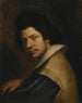 Portræt af en mand iført en jordbær - Bernardo Strozzi — visning af kunstværket