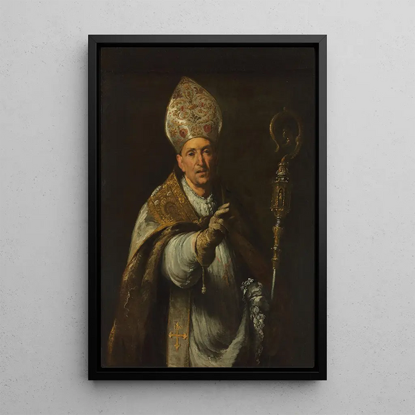 Reproduktion af maleriet af Saint Gérard Sagredo, biskop af Csand - Bernardo Strozzi