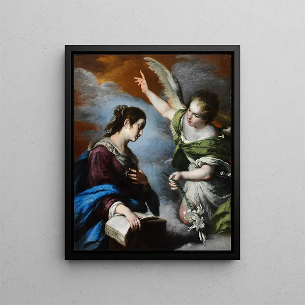 L'Annonciation - Bernardo Strozzi — indrammet kunstværk på væggen