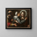 Visitation - Bernardo Strozzi — indrammet kunstværk på væggen