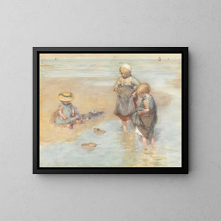Bernardus Johannes Blommers - Children Playing Boats.webp