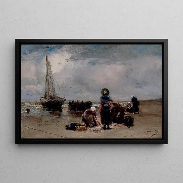 Bord de mer - Bernardus Johannes Blommers — indrammet kunstværk på væggen