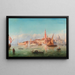 Vue de Venise - Bernhard Fiedler — indrammet kunstværk på væggen