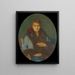 Portrait de Hilda Sterman - Bernhard Störmann — indrammet kunstværk på væggen