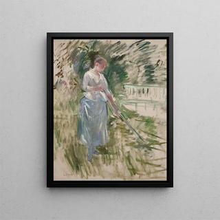 Faneuse - Berthe Morisot — indrammet kunstværk på væggen