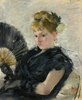 Kvindemaleri med vifte - Berthe Morisot — visning af kunstværket