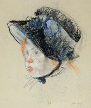 Jeannie i fløjelshat - Berthe Morisot — visning af kunstværket