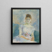 Paule Gobillard i ballkjole - Berthe Morisot — indrammet kunstværk på væggen
