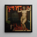 Bethsabée-maleri - Franz von Stuck — indrammet kunstværk på væggen