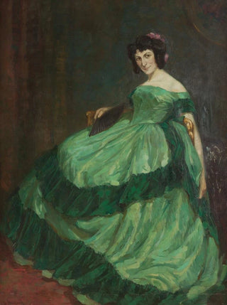 Betty Heldrich - Lady in a green dress.webp