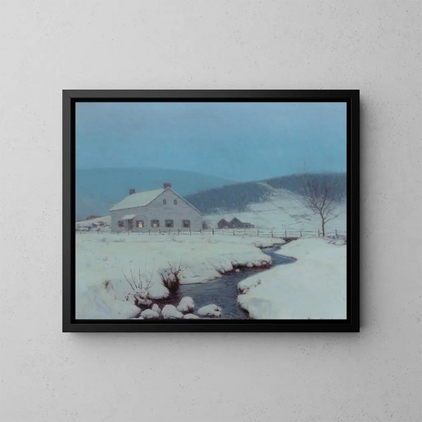 Skumring i Woodstock, New York - Birge Harrison — indrammet kunstværk på væggen