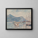 Bådene i Havnen - Blanche Hoschedé-Monet — indrammet kunstværk på væggen