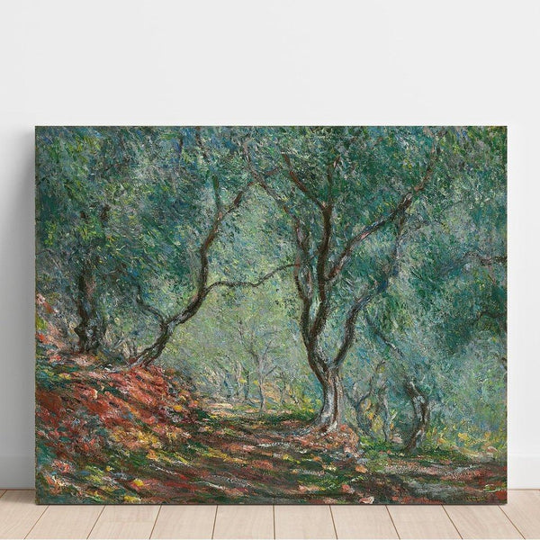 Reproduktion af maleriet Oliventræer i Moreno-haven - Claude Monet