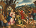 Adoration des bergers - Bonifacio Veronese — visning af kunstværket