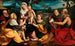 La Sainte Famille entourée de saints - Bonifacio Veronese — visning af kunstværket