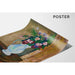 Reproduktion af maleriet af Bouquet de Roses, Bleuets og Fougères - Suzanne Valadon