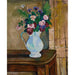 Reproduktion af maleriet af Bouquet de Roses, Bleuets og Fougères - Suzanne Valadon