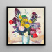 Bouquet de fleurs - Josse Goossens — indrammet kunstværk på væggen