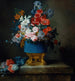 Bouquet de fleurs dans un vase en porcelaine bleue - Anne Vallayer — visning af kunstværket