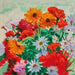 Bouquet de marguerites, soucis og géraniums - Albert Marquet — vist i et interiør