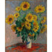 Reproduktion af maleriet Bouquet de tournesols - Claude Monet