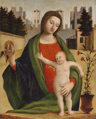 Jomfru Maria med Barnet - Bramantino Bartolomeo Suardi — visning af kunstværket