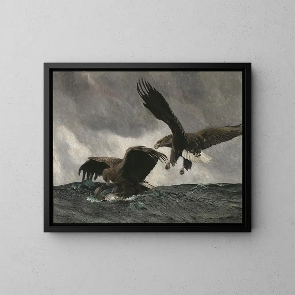 Aigles de mer - Bruno Liljefors — indrammet kunstværk på væggen