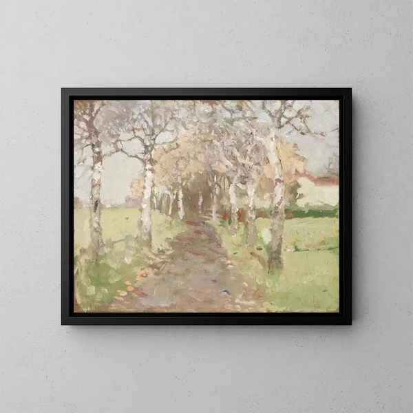 Avenue des bouleaux à Bad Aibling - Brynolf Wennerberg — indrammet kunstværk på væggen