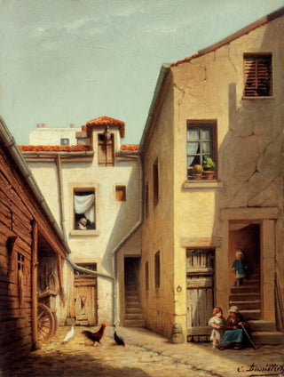 C Bussilliet - Intrieur de cour Mnilmontant.webp