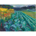 Reproduktion af maleriet Cabbage Field - Edvard Munch