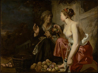 Vertumne og Pomone - Caesar van Everdingen — visning af kunstværket