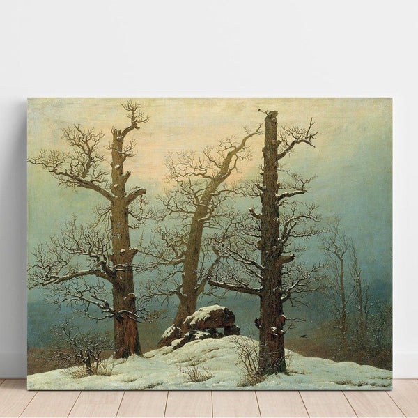 Reproduktion af maleriet Cairn under the snow - Caspar David Friedrich