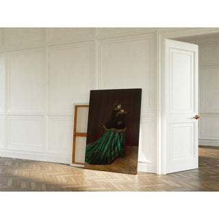 Camille La Femme à la robe verte - Claude Monet | Reproduction Tableau Décoration murale affiche copie
