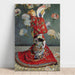 Reproduktion af maleriet Camille Monet-maleri i japansk kostume - Claude Monet