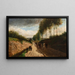 Chemin creux environs de Chailly - Camille Pissarro — indrammet kunstværk på væggen