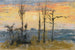 Solnedgang - Camille Pissarro — visning af kunstværket