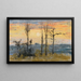 Solnedgang - Camille Pissarro — indrammet kunstværk på væggen