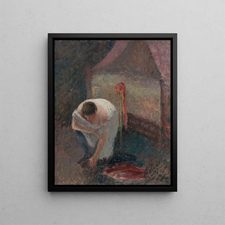 Camille Pissarro - Femme En Chemise Prs Dun Lit.webp