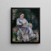 Julie Pissarro i haven - Camille Pissarro — indrammet kunstværk på væggen