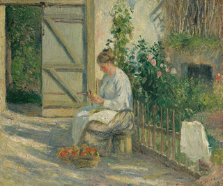 Camille Pissarro - Julie Pissarro pluchant des lgumes.webp