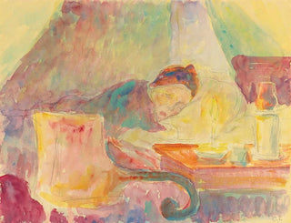 Camille Pissarro - La Mre De Lartiste Au Lit.webp