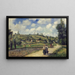 Landskab nær Pontoise, Route d'Auvers - Camille Pissarro — indrammet kunstværk på væggen