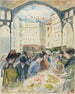 Les Halles centrales le marché aux légumes - Camille Pissarro — visning af kunstværket