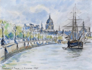 Cathédrale Saint-Paul de Londres - Camille Pissarro — visning af kunstværket
