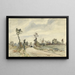 Louveciennes Route de Saint-Germain - Camille Pissarro — indrammet kunstværk på væggen