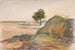 Landskabsmaleri i Éragny - Camille Pissarro — visning af kunstværket