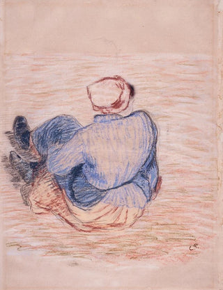 Camille Pissarro - Peasant Girl Seated on the Ground.webp
