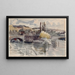 Pont Corneille i Rouen - Camille Pissarro — indrammet kunstværk på væggen