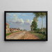 Route de Versailles à Rocquencourt - Camille Pissarro — indrammet kunstværk på væggen